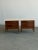 W24 D18 H23 A beautifully crafted pair of vintage American of Martinsville nightstands featuring warm walnut cases topped...