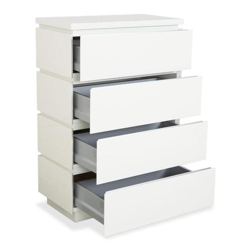 Cube Sideboard and Chest of Drawers in White High Gloss Wood from Interlübke, Set of 2 For Sale - Image 9 of 18