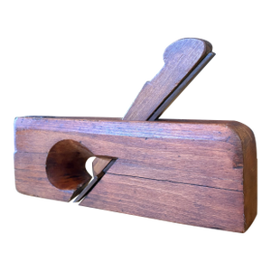 Antique Handcrafted Wood Plane 9.5 Inches Long With a Forged Steel Cutting Blade