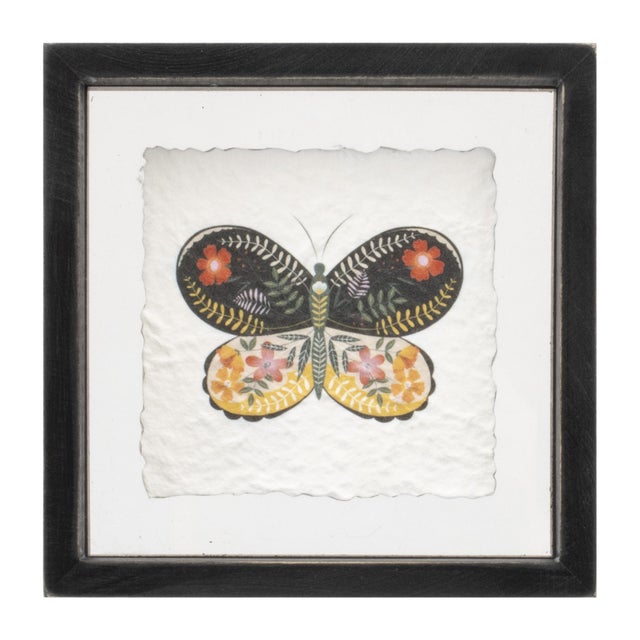 Bring nature-inspired elegance to your walls with this Set of Framed Butterfly Blocks. Each 6" square piece features...