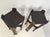 Wood Arts and Crafts Side Tables in Stained Oak and Brass and Copper Accents, 1890s, Set of 2 For Sale - Image 7 of 12