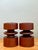 This elegant pair of vintage Mid-Century Modern candle holders exemplifies the refined simplicity and sculptural...