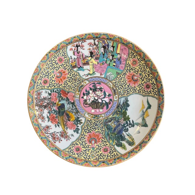 Early 20th Century Large Chinoiserie Platter For Sale - Image 9 of 9