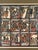 Striking vintage Ethiopian narrative painting composed of twelve individually illustrated scenes, each accompanied by...