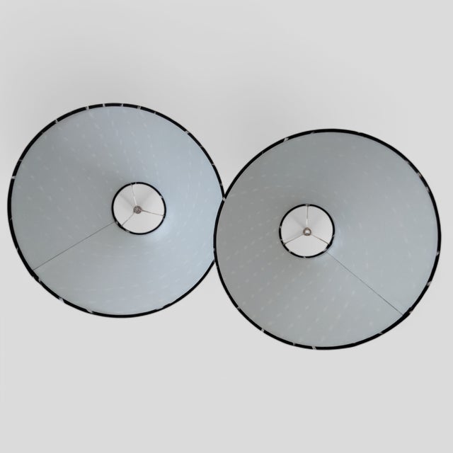 Textile Vintage Hand Crafted Guatemalan Textile Fabric Empire Lampshades- A Pair For Sale - Image 7 of 7