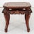 Chinese Inlaid Hardwood Octagonal Side Table with figural and animal decoration to top and reticulated frieze, on four...