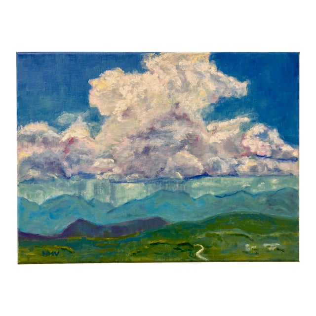 “Silent Rain” Oil on Linen by Nancy M. Vignola For Sale