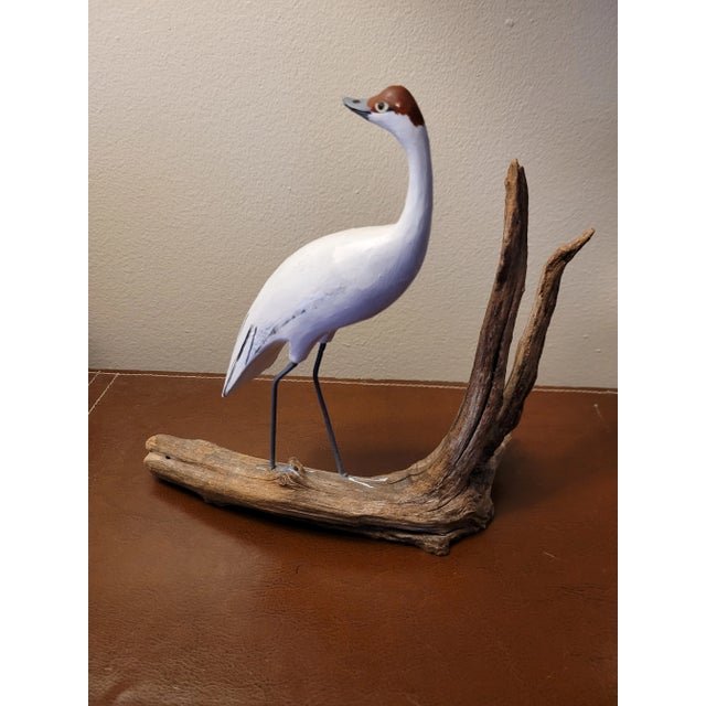 This sweet crane was purchased in Key West Fla back in the 80's - Did have an artist info tag but the tag hasn't made it...