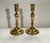 A classic pair of brass candlesticks made in India in the 20th century.