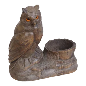 Circa 1910 Black Forest Owl