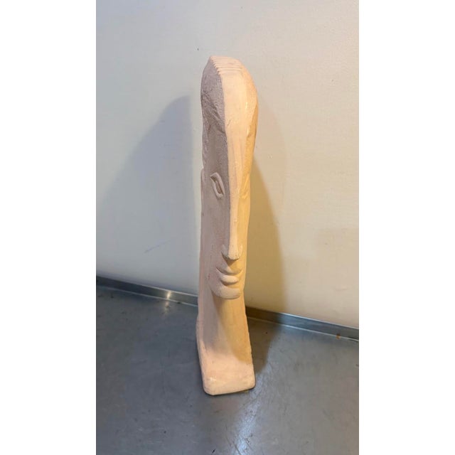 1970s-80s large terra cotta Egyptian princess bust sculpture. A couple of small surface scuffs on one side of face as...