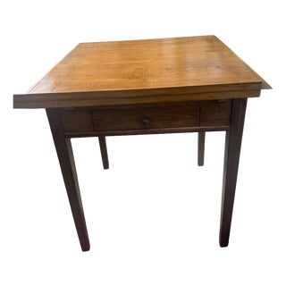 Extendable Square Table in Beech Wood, 1900s For Sale