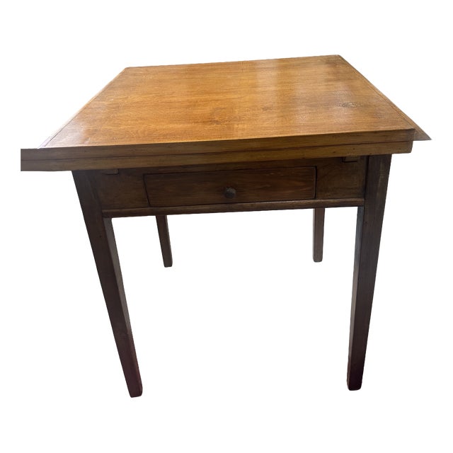 Extendable Square Table in Beech Wood, 1900s For Sale