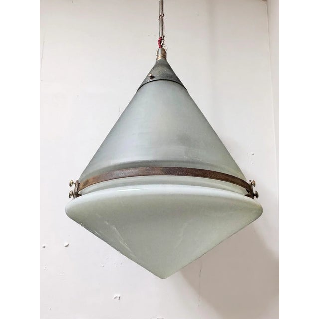 Peter Behrens Luzette Pendant Light by Peter Behrens for Siemens and Schukert, 1920s For Sale - Image 4 of 11