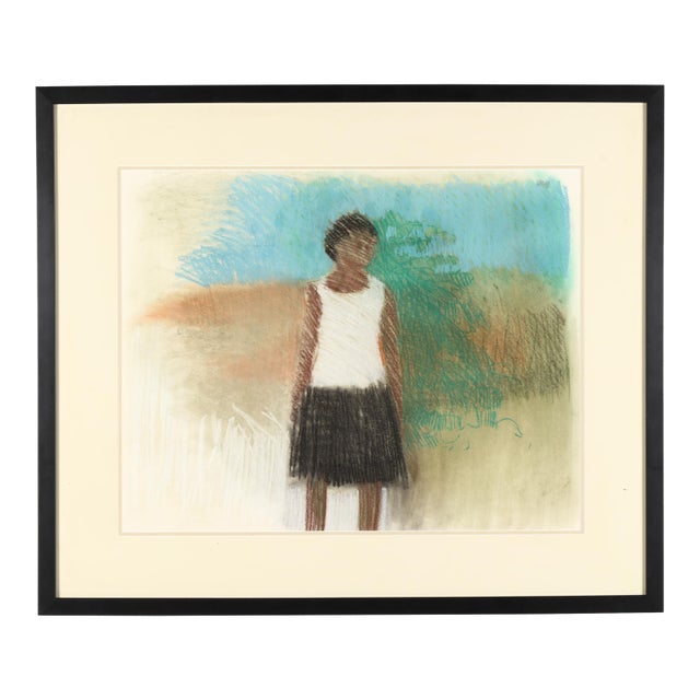Maud Gatewood (American, 1934-2004), Untitled Figural Work, Pastel on Paper For Sale