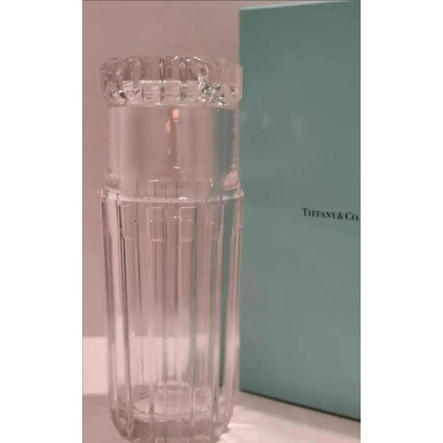 Transparent Vintage Tiffany & Co. Atlas Carafe and Tumbler For Sale - Image 8 of 9