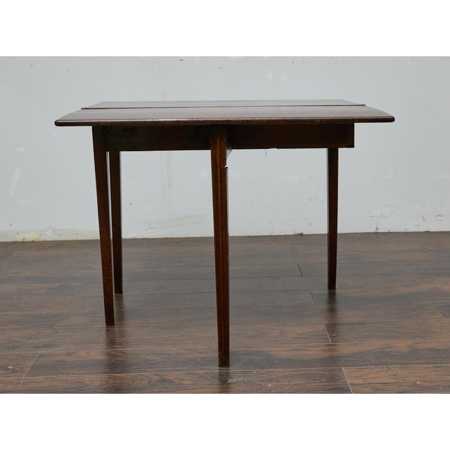 Georgian English Oak Lift-Top Table, Circa 1800 – Versatile Antique Desk For Sale - Image 4 of 12