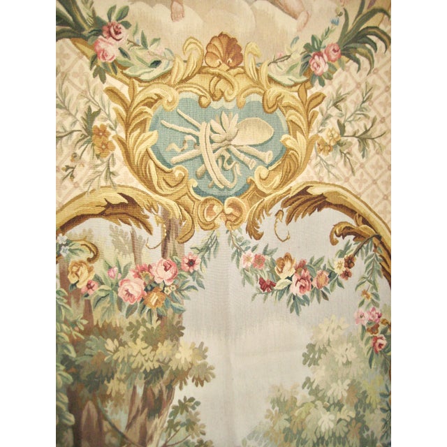 Mid 19th Century French Aubusson Pastoral Scene Tapestry For Sale - Image 4 of 12