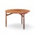 Jens Risom Mid Century Round Walnut Dining Table For Sale In Chicago - Image 6 of 7