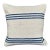 Turkish Hemp Pillow Cushion Natural Beige Blue Cushion Cover 20"x20" For Sale