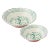 Casa Nuno Bowls, Green/White, Two Sizes For Sale