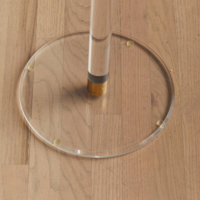 Metal Italian Brass + Plexiglass Valet Stand, 1970s For Sale - Image 7 of 7