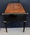 Wood French Louis XVI Ebonized Writing Table or Desk With Embossed Leather Top For Sale - Image 7 of 13