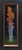 This oil on board piece presents a striking vertical composition featuring a cluster of slender birch trees adorned with...