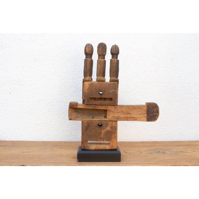 Antique African Bamana Three Guardian Door Lock For Sale In Los Angeles - Image 6 of 8