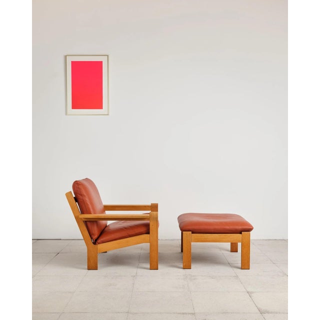 Chair dimensions: approx. 87 × 85 × 75 cm (width × depth × height) Ottoman dimensions: approx. 68 × 73 × 40 cm (width ×...