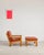 Chair dimensions: approx. 87 × 85 × 75 cm (width × depth × height) Ottoman dimensions: approx. 68 × 73 × 40 cm (width ×...