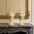 Vintage pair of Mottahedeh Creil-style covered chestnut urns, c.1950s–60s, made in Italy. Mottahedeh became known for...