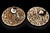 Brown Pair Ammonite Plates Natural Fossil 4.5" For Sale - Image 8 of 15