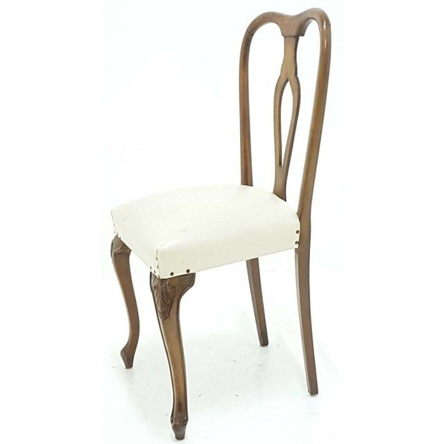 Walnut Collection Chairs, 1960s, Set of 4 For Sale - Image 4 of 10