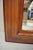 Brown Large Cherry Wood Frame Beveled Glass 65" Standing Dressing Hall Mirror For Sale - Image 8 of 11