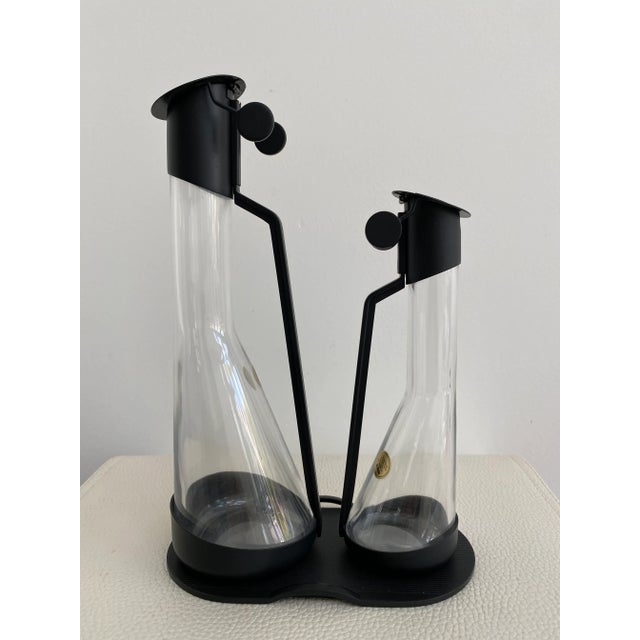 1980’s Oil and Vinegar Cruet Set by Archille Castiglioni for Alessi Set of 2 Chairish
