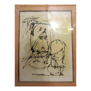 Vintage Modern Odd Print For Sale