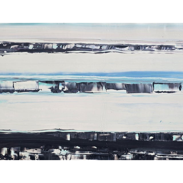 Contemporary Abstract Seascape — Original Oil Painting by Diane Grant | Unframed For Sale - Image 6 of 8