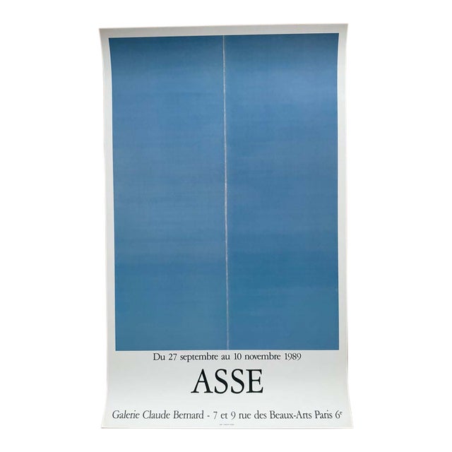 Geneviève Asse (1923–2021), 1989, Exhibition Poster, Printed in France. For Sale