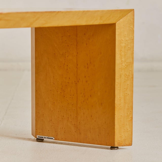 Trio of French Curved Burl Wood Nesting Tables, 1980s For Sale - Image 10 of 11