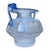Traditional Murano Scavo Glass Amphora Vase With Cobalt Blue Handles For Sale - Image 3 of 17