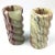 Hand Carved Cylinder Onyx Stone Candle Holders - a Pair For Sale - Image 11 of 11