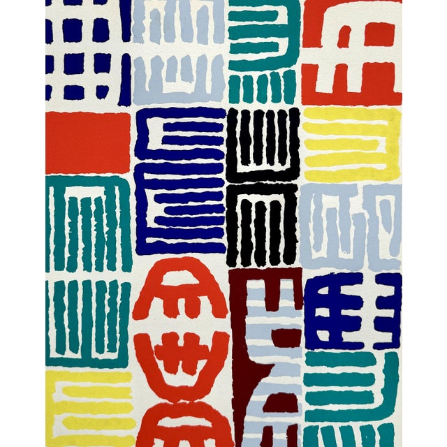 Giuseppe Capogrossi (1900-1972) (after) Characters, 1958 Lithograph and stencil (Jacomet Workshop) Unsigned On lightweight...
