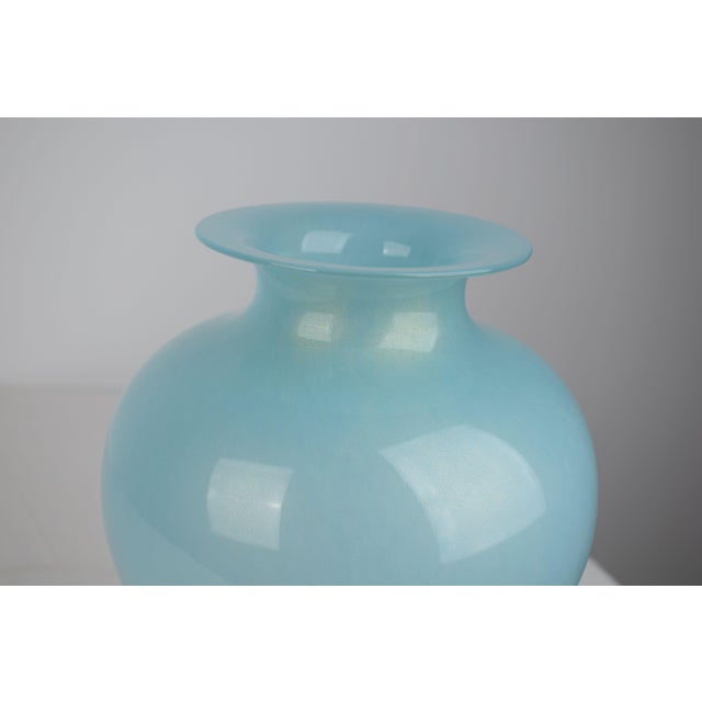 Glass vase by Barovier & Toso, Italian production from the 1970s, characterized by elegant lines and harmonious...