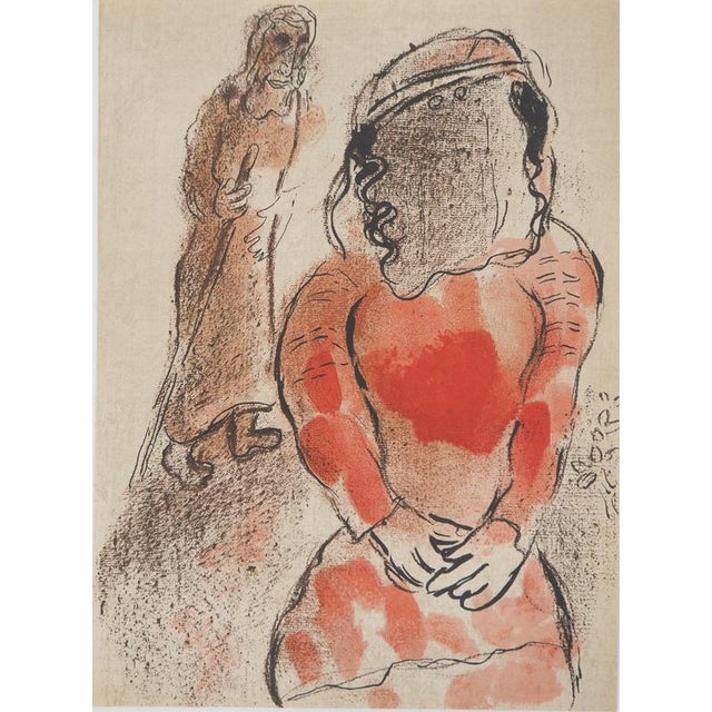 Marc Chagall, The Bible: The Beautiful Daughter of Judas, Original Lithograph For Sale - Image 6 of 6