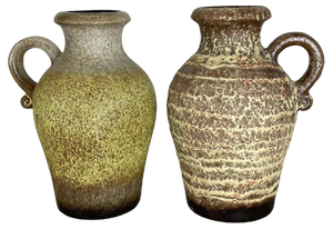 Pottery Fat Lava Vases from Scheurich, Germany, 1970s, Set of 2