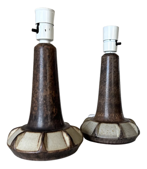 Handmade Table Lamps by Marianne Starck for Michael Andersen & Son, Denmark, 1970s, Set of 2