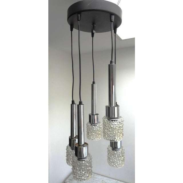 Vintage Cascade Ceiling Lamp, 1970s, in Very Good conditions. Designed 1970 to 1979 I have official proof of authenticity...