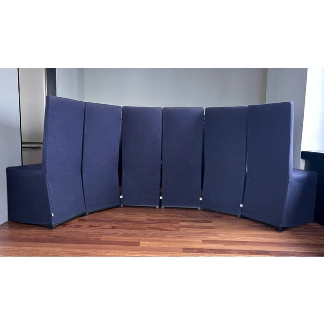 Late 20th Century Armani Casa Slipcover Dining Chairs (Set of 6) For Sale - Image 5 of 8