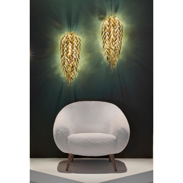 Niemeyer Chair in Boucle and Oak by InsidherLand For Sale - Image 14 of 18